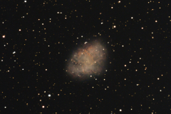 M1 Crab Nebula supernova remnant in Hydrogen-Alpha, Oxygen (III)  and RGB