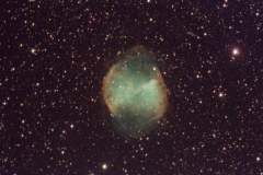 M27 the Dumbbell Nebula in RGB, Oxygen iii and Hydrogen Alpha