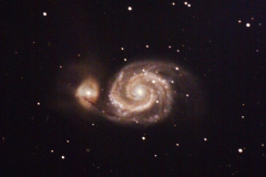M51 the Whirlpool Galaxy in RGB